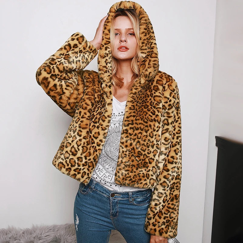 short leopard print jacket
