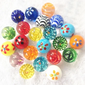 25mm Glass Ball Cream Console Game Pinball Machine Cattle Small Marbles Pat Toys Parent- Child Beads Bouncing Ball Sports Unisex 1