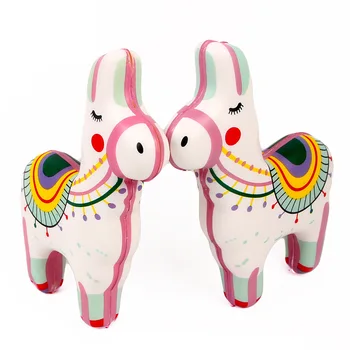 

Kawaii Colorful Sheep Alpaca Kawaii Squishy 13CM Jumbo Cute Alpaca Slow Rising Soft Squeeze Scented Decor Toys gift