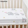 100% Cotton Crib Fitted Sheets With Elastic Band Baby Aldult Mattress Covers Printed Newborn Infant Bedding Set Kids Cot Sheet 1