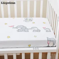 100% Cotton Crib Fitted Sheets With Elastic Band Baby Aldult Mattress Covers Printed Newborn Infant Bedding Set Kids Cot Sheet 1