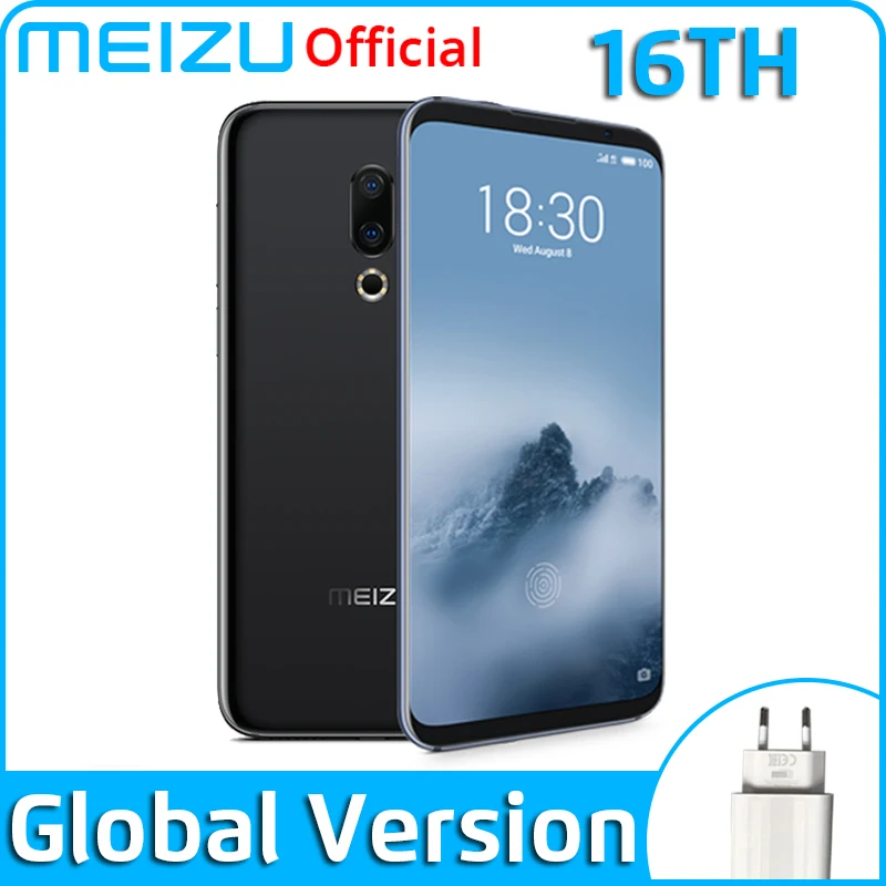 Meizu 16th глобальная версия 6 ГБ 64 Гб мобильный телефон Snapdragon 845 Octa Core 16 Ом смартфон FHD