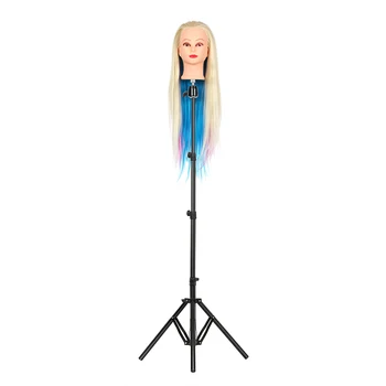 

1PC Tripod Cosmetology Training Doll Head Stand Mannequin Manikin Head Tripod Wig Stand With Travel Bag