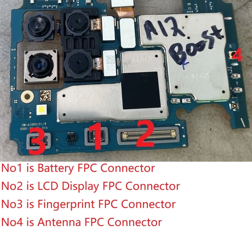 10pcs Original New For Samsung A12 A125f A125 A125f/ds Lcd Display Screen Antenna Fpc