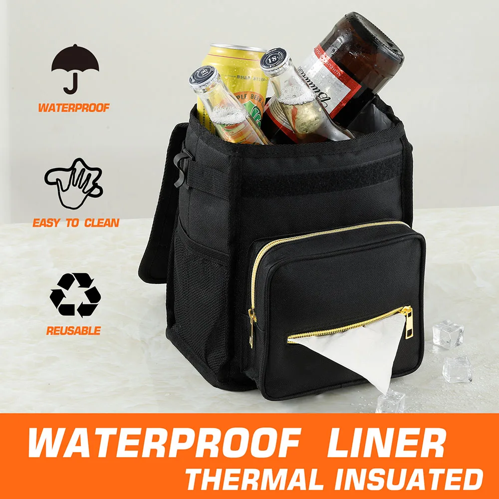 Car Trash Can Car Trash Bag SANJODS Car Trash Can Bin Waterproof Foldable Garbage Bags Tissue Storage Box Multifunction Auto Organizer Interior Car
