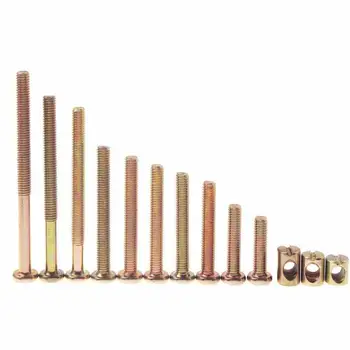 

1 Set Furniture Crib Bolts With Barrel Nuts Assortment Kit For Furniture Cots Baby Beds Crib 16/20/30/40/45/50/55/70/75/85mm