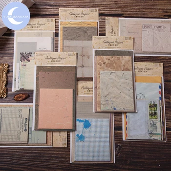 

YueGuangXia Retroism Stamp Light Paper Kraft Card Journaling Bullet Scrapbooking Material Paper Album Words LOMO Cards 60pcs/lot