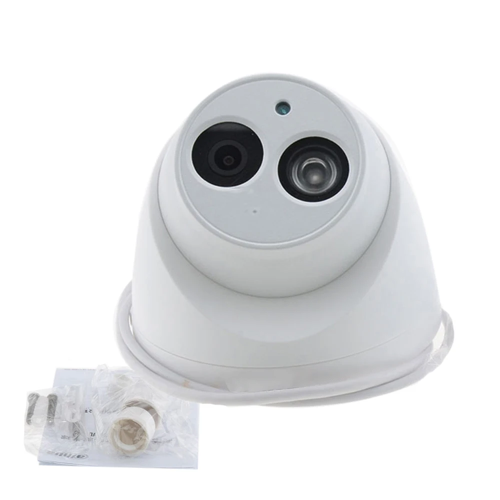 Dahua IPC HDW4433C A 4 МП HD POE сетевая ИК Мини купольная ip камера Starlight Встроенная