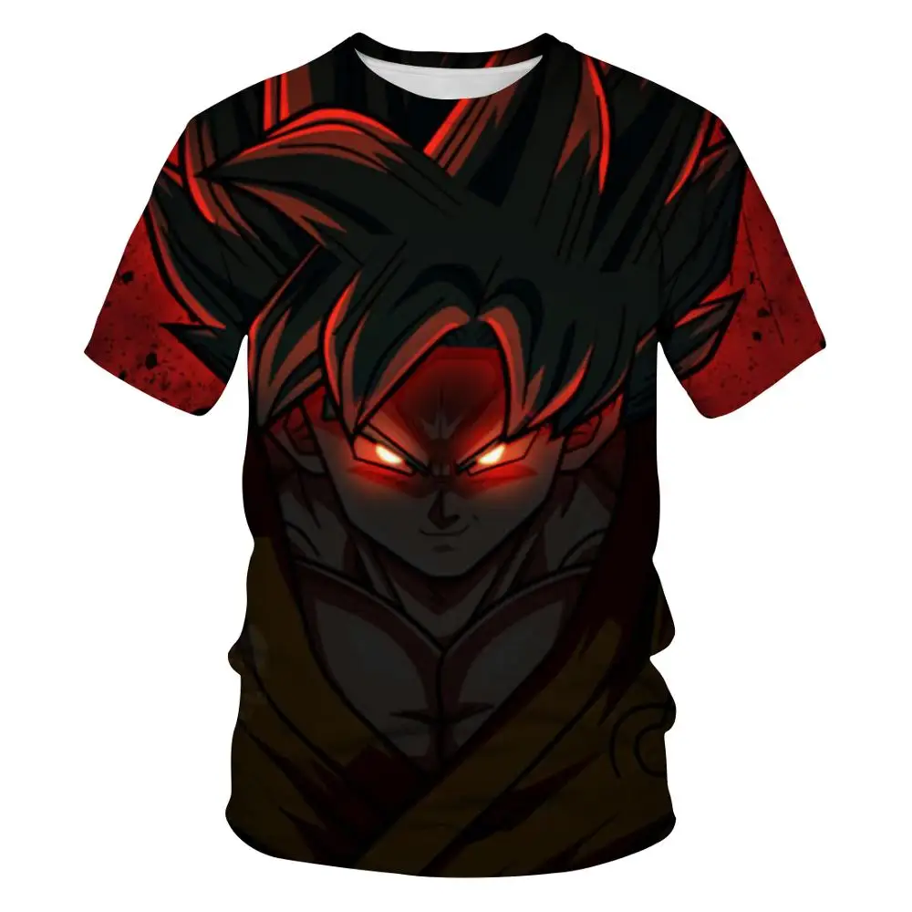 

The new dragon ball Z Ultra Instinct God Son Goku Super Saiyan Men T-shirt 3d-printed summer O collar casual fun T-shirt u