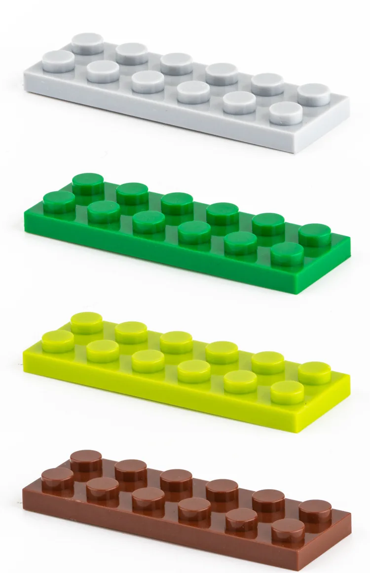 20pcs Bulk Small Particle 3795 MOC Building Block 2x6 Plate Low Brick Flat Accessories Building Block Castle Toys