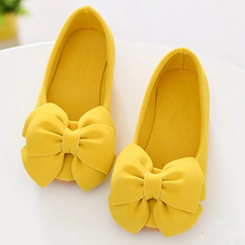 Suede Kids Loafers Girls Princess Shoes