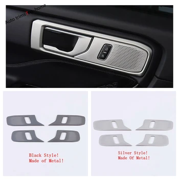 

Stainless Steel Accessories For Ford Explorer 2020 2021 Side Inner Door Handle Bowl Grab Cover Trim Silver / Black Interior Kit