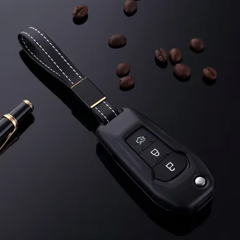 

Car Aluminium Alloy Key Holder Key Fob Cover Case Shell Chain Key Protection for Ford Focus Forrest Taurus Kuga