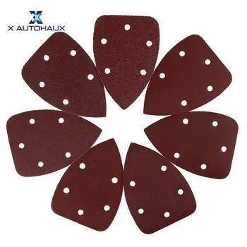 

X Autohaux 140x90mm 24-220pcs Sanding Discs Sander Pads Assorted 40-1000 Grits 5 Hole Sandpaper for Random Sander