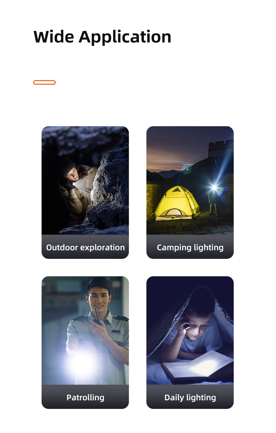 bank power USAMS 4000mAh Mini Power Bank Flashlight USB Rechargeable Flashlights Can be Used As Power Bank Pocket Torch Camping Hand Light usb c portable charger