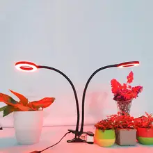 Лампа для выращивания с настольным зажимом, гидропонный светильник для выращивания растений в помещении, светильник для теплицы