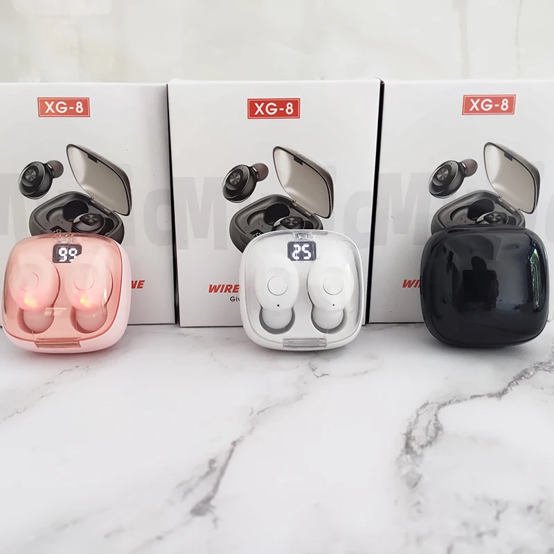 XG8 tws Wireless Earphone Bluetooth 5 0 TWS Wireless Bluetooth Headphone Power Display 6D Super Bass Headset With Microphone
