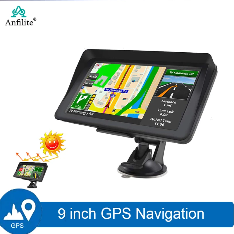 9 &quotHD FM Bluetooth 8G256MB Автомобильный GPS-навигатор gps-навигаторы AVIN Navitel новейшая Карта