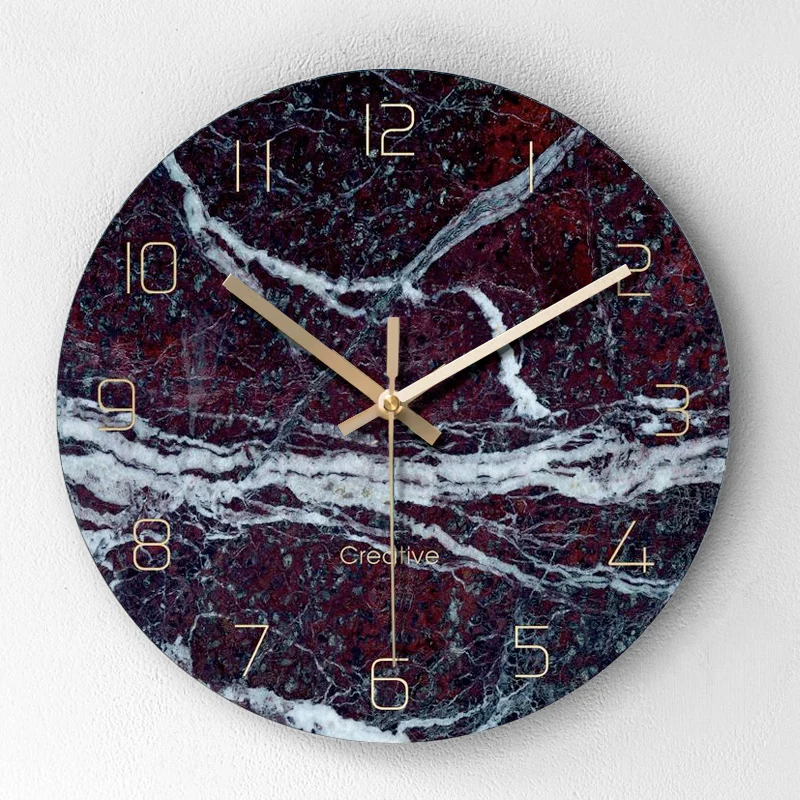 Nordic Silent Wall Clock Modern Design Creative Side Modern Unique Wall Clocks Watch Kids Reloj Cocina Home Decoration YY60WC - Color: style6