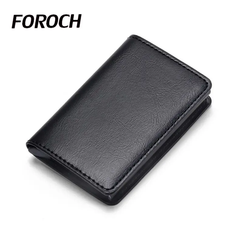 

New Metal Rfid Wallet Credit ID Card Holder Men Business Cardholder Cash Card Pocket Case Passes Credit Card Holder porte carte