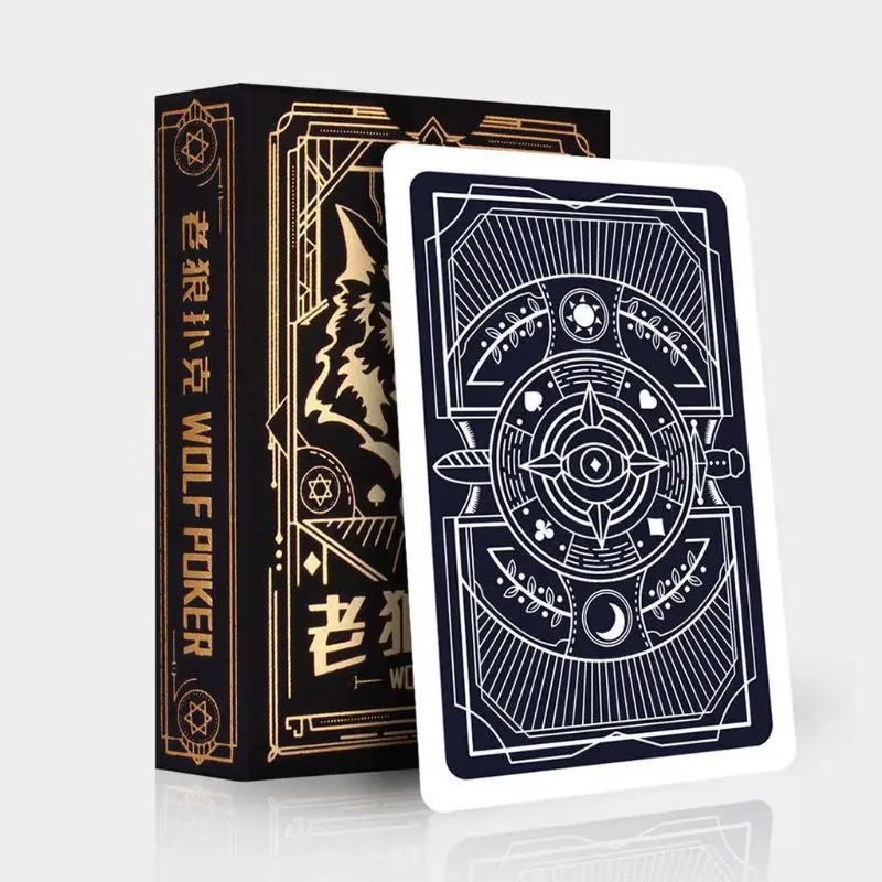 54pcs/set Paper Werewolves Poker Card Deck Family Party Board Game Playing Cards Beautiful Present Collection poker set,playing cards