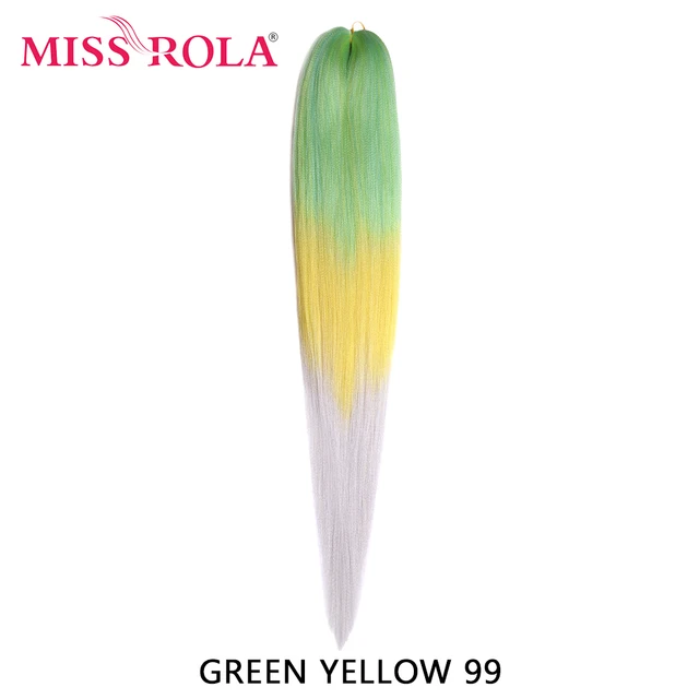 Miss Rola Synthetic 28Inch 100G NEW COLORS Hair Extension Yaki Straight Jumbo Braiding Hair Pre-Stretched Braid Kanekalon Hair 28INCH 100G
