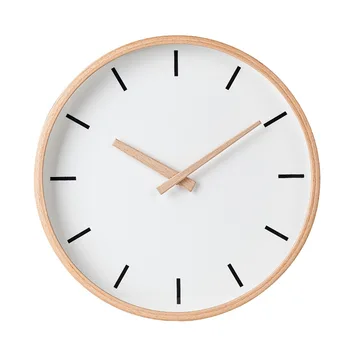 

Fun Fervent New 12-Inch Building Blocks Wall Cloclk Modern Design Solid Wood Household Wall Clock Simple Clocks Wall Home Decor
