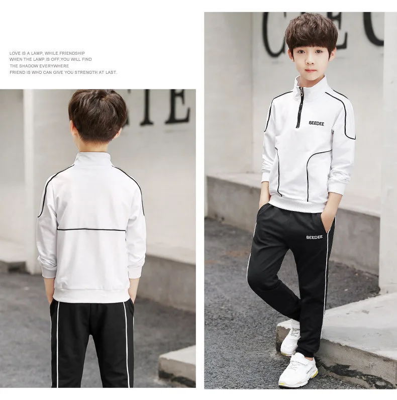 Active Spring Autumn Boy Clothes Set Fashion Kids Suit New Children Long Sleeve Coat Pants 2pcs Sports Clothing For Boys Outfits (9)
