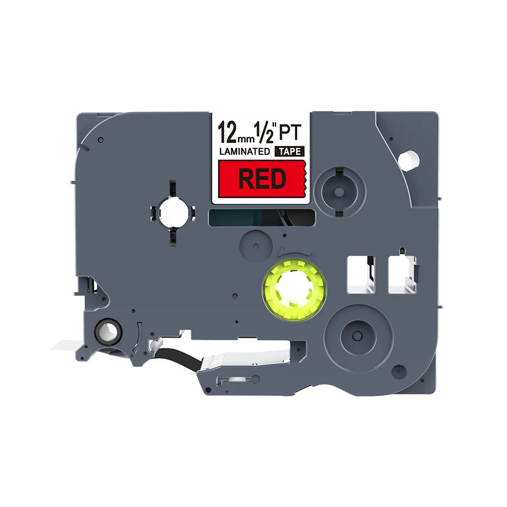 Black On Red Герметизирующая ptfe-лента для лента 10 шт. TZe231 TZe-231 запечатанных лент для черная и белая 12 мм TZ231 TZe ленты для Brother P-Touch PT-H100 PT-H105 PT-D200 - Цвет: Black On Red