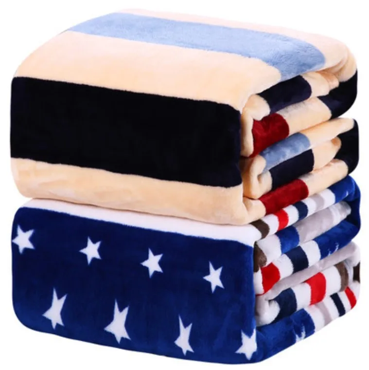 

Thick Flannel Blanket Airable Blanket Plain Color Blanket Solid Color Coral Fleece Blanket Gift Blanket Manufacturers Direct Sel