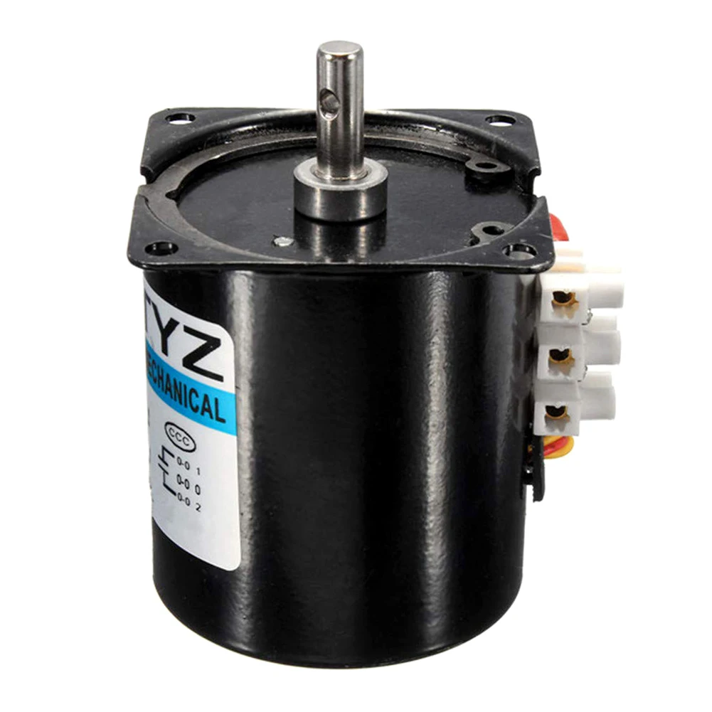 Permanent Magnet Synchronous Gear Motor 68ktyz Ac 220v 28w 2.5rpm-30rpm With Pure Copper Wire Metal Gears Constant Speed Motor