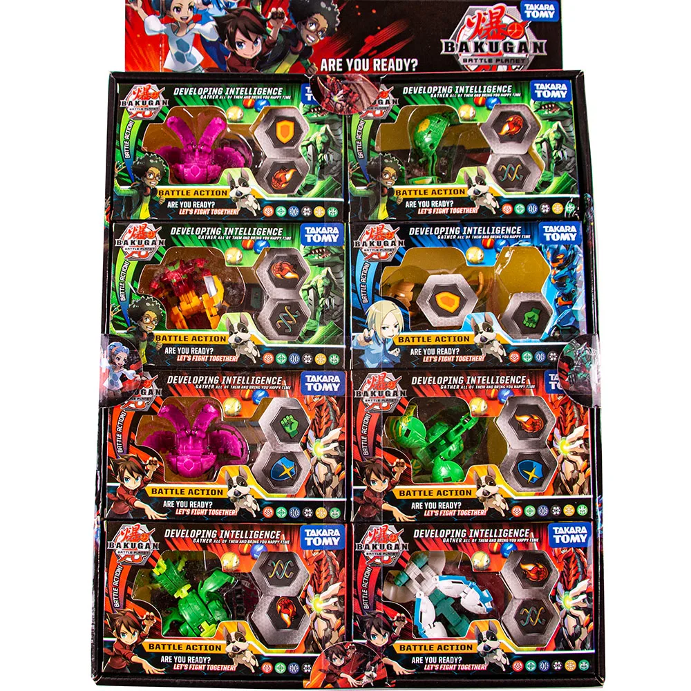 8 unids/lote TOMY BAKUGAN batalla luchadores Bayblade ráfaga de Toupie fusión de metales a monstruo bola Gyro Atletiek Speelgoed Juguetes