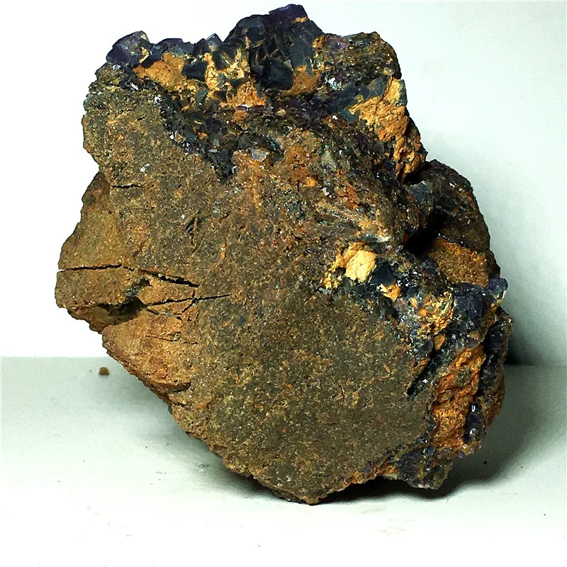 Природный Флюорит гроздь кристаллов кварца образец камня и ремесло рейки целебные декоративные