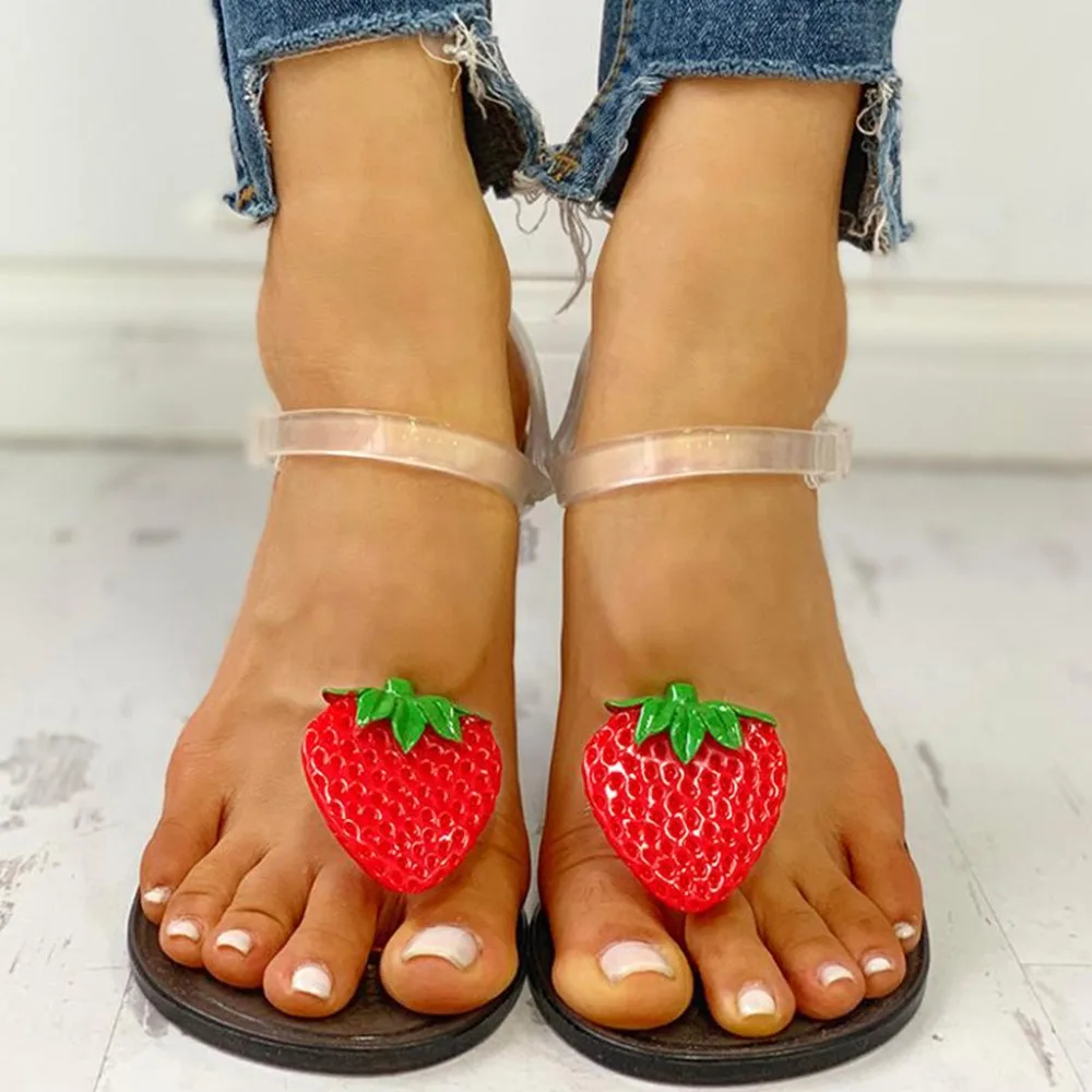 Fruit-decoration-sandals-women-shoes-flat-Breathable-Transparent-Strap-Side-Open-Cute-Beach-Shoes-sandalia-feminina