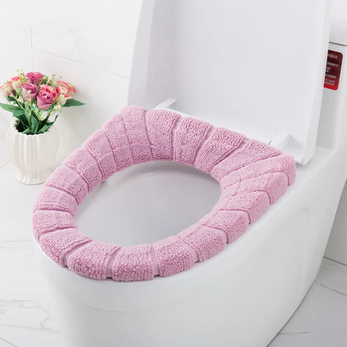 Soft Bathroom Toilet Seat Closestool Washable Warmer Mat Cover Pad Cushion Bathroom Accessories AUG889