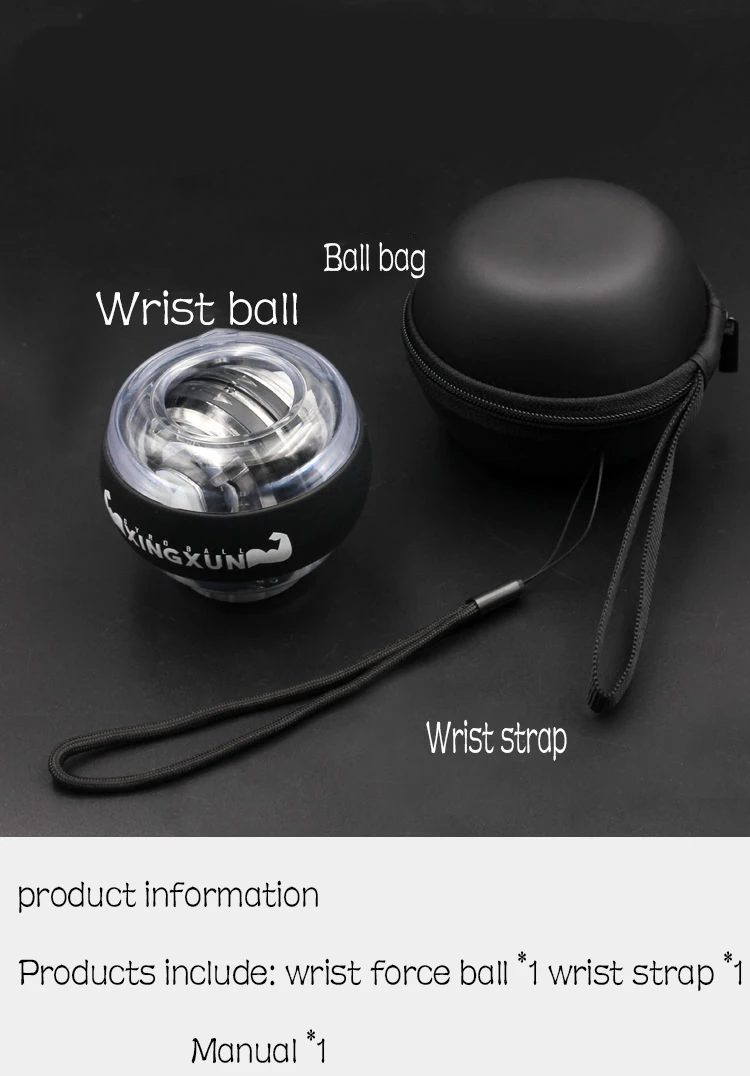 Bola de pulso sem fio led, treinador