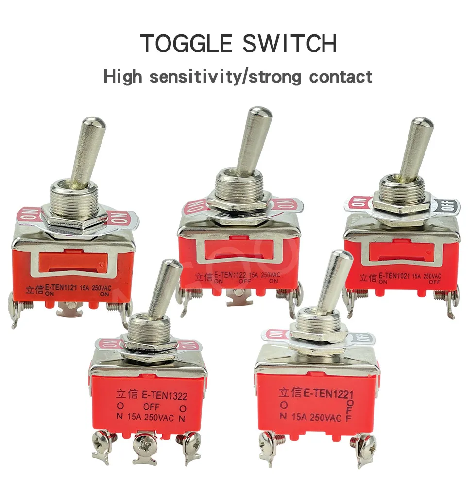 1pcs high quality E-TEN1322 1321 1021 1122 1121 1221 series orange rocker terminal toggle switch | Обустройство дома