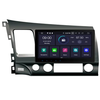 

10.2'' Android 10 4+64G Car DVD Player GPS Navigation System Media Stereo Radio for Honda Civic 2006-2011 Sat Audio Video USB
