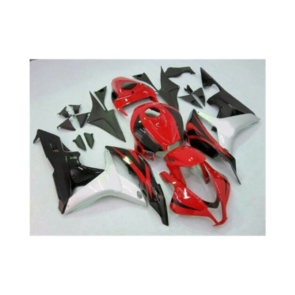 Красный черный мотоцикл обтекатель комплект для Honda CBR600RR F5 2007 2008 Полный крышки ABS