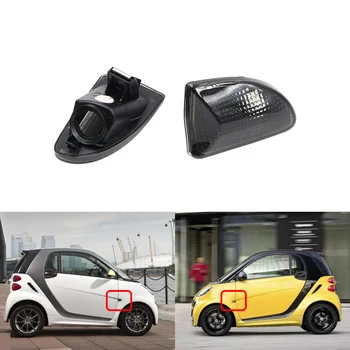 

Smoke Black OEM Front Side Marker Lamp Cover Turn Signal Light Shells For Benz Smart Fortwo 451 MK1 & MKII 07-15