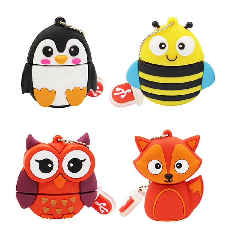 USB флеш накопитель TEXT ME в виде мультяшных животных 64 ГБ 4 8 16 32 2 0|USB флэш-накопители|