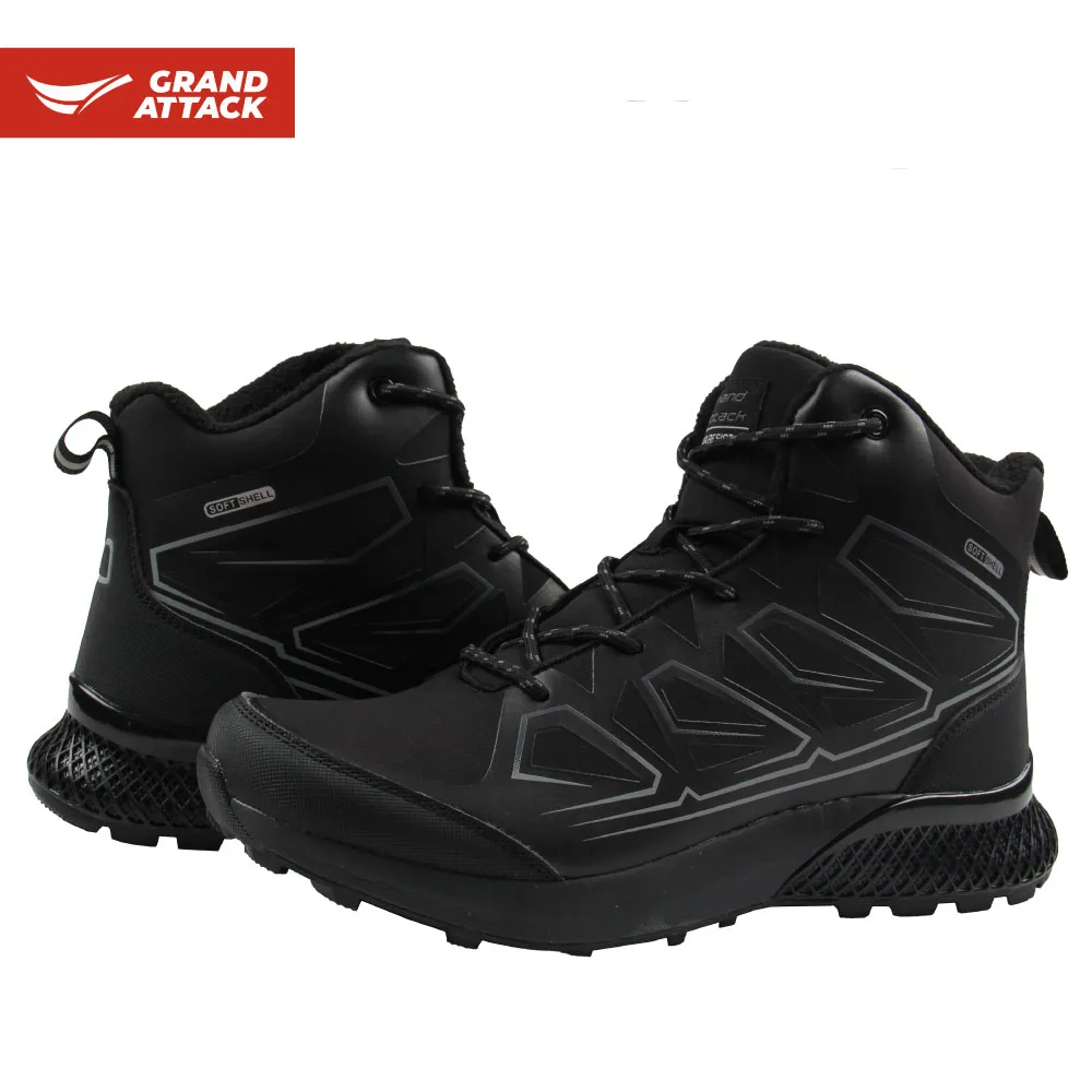

Men's Outdoor Soft Shell Ankle Lace up Boots Walking Hiking Trekking Backpacking Camping Fishing Hunting