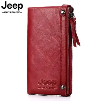 

2020 Luxury Brand Rfid Genuine Leather Women Wallet Female Long Clutch Lady Walet Portomonee Money Bag Zipper Coin Purse Magic