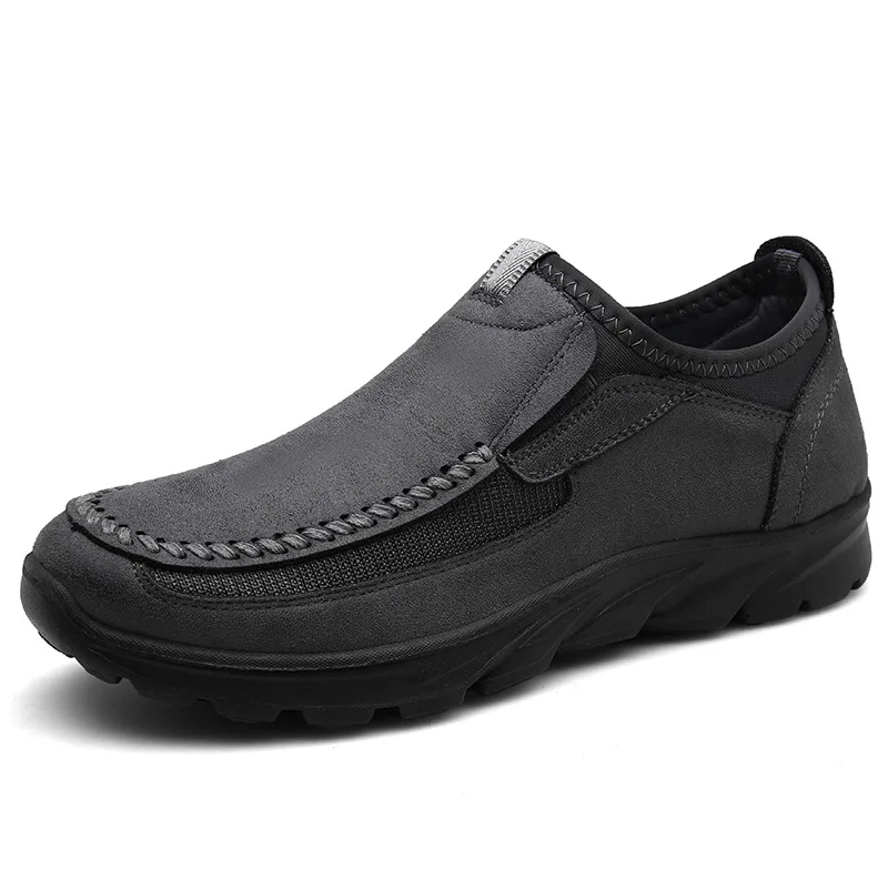 Grey ARIARI/мужская повседневная обувь; лоферы; кроссовки; Новинка года; модные Лоферы ручной работы в стиле ретро для отдыха; Zapatos; повседневная мужская обувь; es Hombres - Цвет: Grey