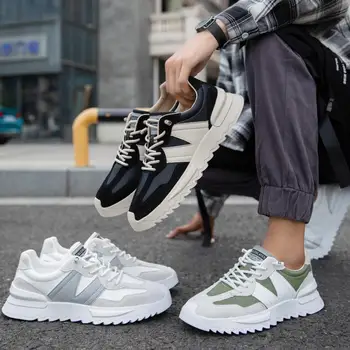 

Men's shoes 2020 new fashion Mosaic small white shoes soft soles comfortable non-slip casual shoes