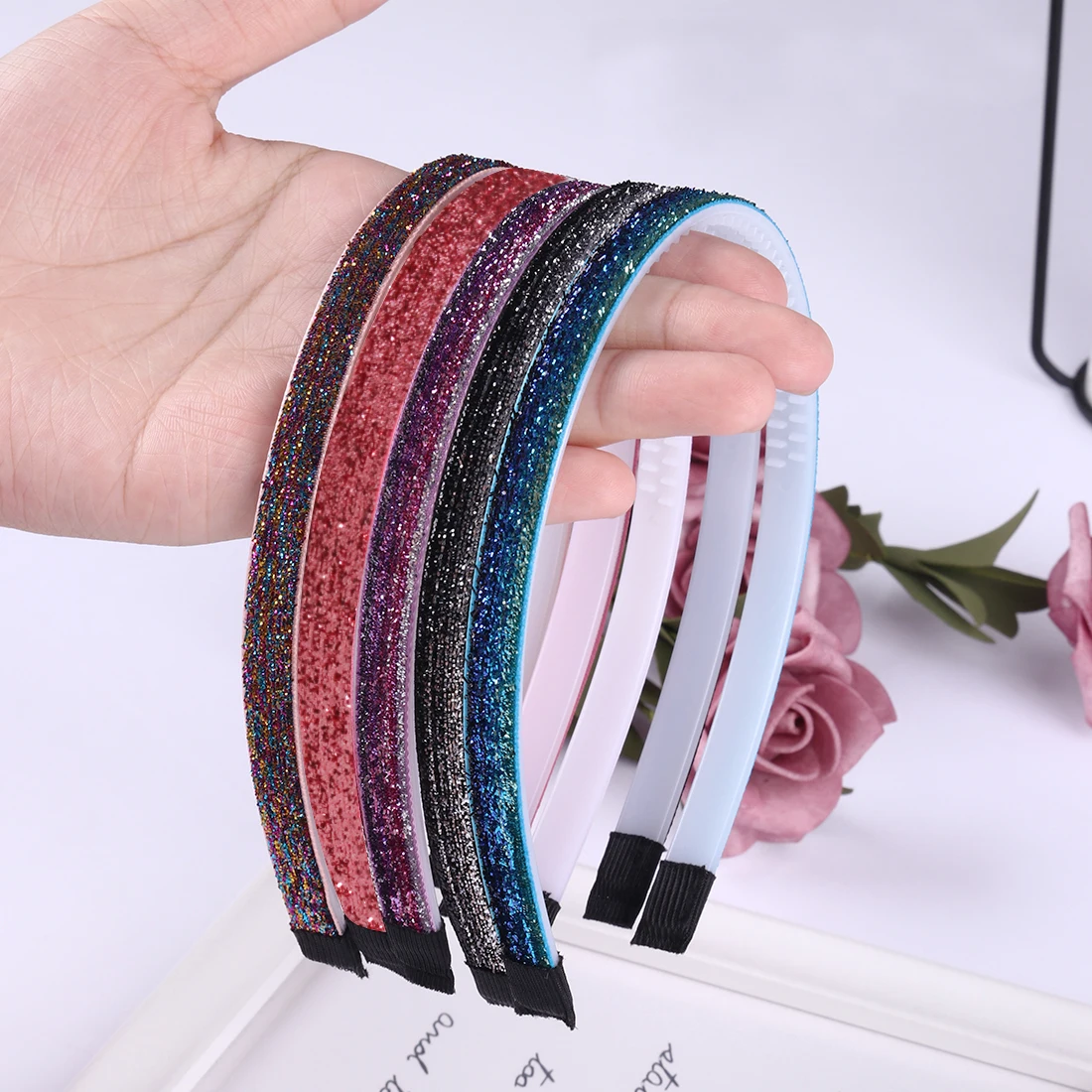 Glitter Sparkly Headband Alice Band Hair Band Lots of Colours Girls or Ladies 