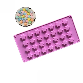 

28 lovely stars silicone cake mold, chocolate mold, baking mold