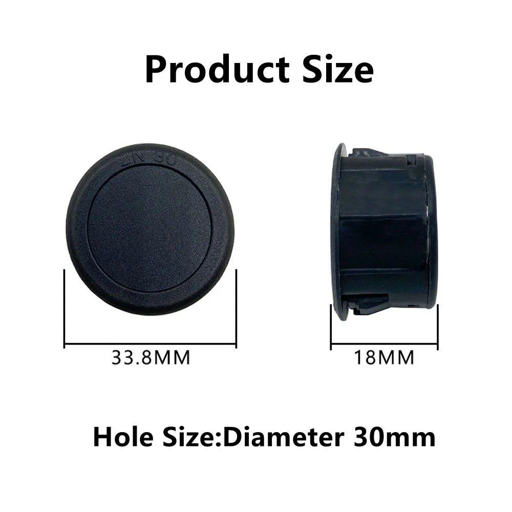 DC 5-100V LED Digital Display Round Two-wire Voltmeter DC Digital  Car Voltage Current Meter Volt Detector Tester Monitor Pane