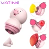 VATINE Cute Pig Tongue Licking Vibrator Sex Toys for Woman 6 Modes Nipple Massager Clitoris Stimulator Female Masturbator 1
