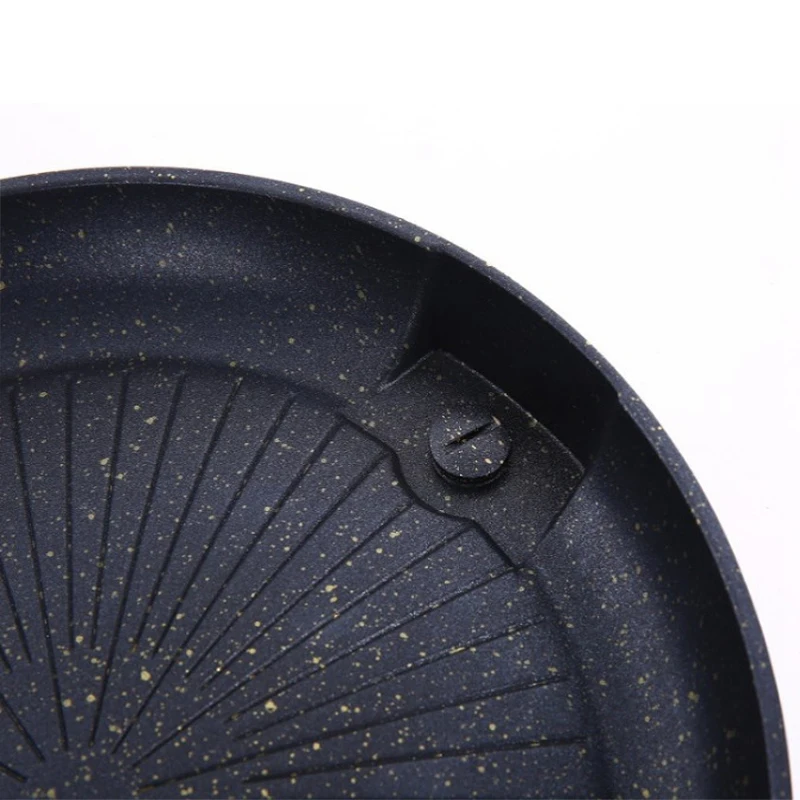 Круглая форма для выпечки с каменным покрытием, гриль для барбекю, плита для бездымного барбекю с антипригарным покрытием, жаркое блюдо для кухни, Портативные Инструменты для приготовления пищи